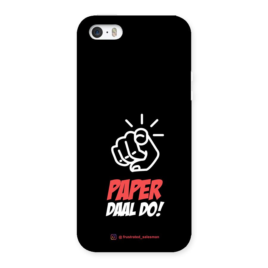Paper Daal Do Black Back Case for iPhone 5 5S
