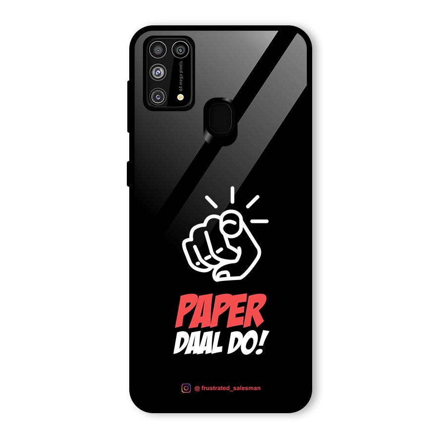 Paper Daal Do Black Glass Back Case for Galaxy F41