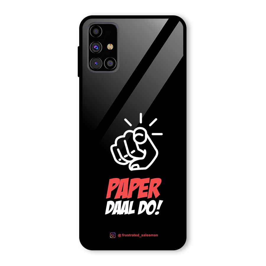 Paper Daal Do Black Glass Back Case for Galaxy M31s