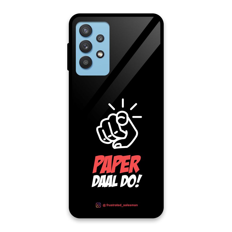 Paper Daal Do Black Glass Back Case for Galaxy M32 5G
