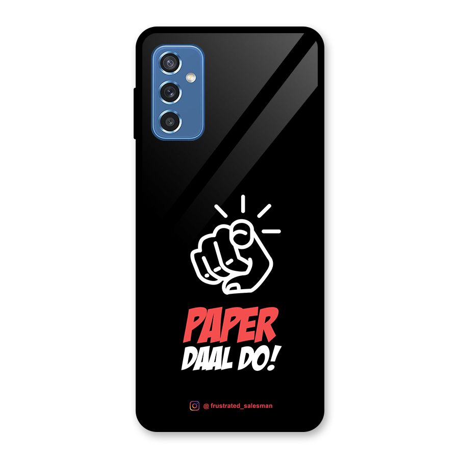 Paper Daal Do Black Glass Back Case for Galaxy M52 5G