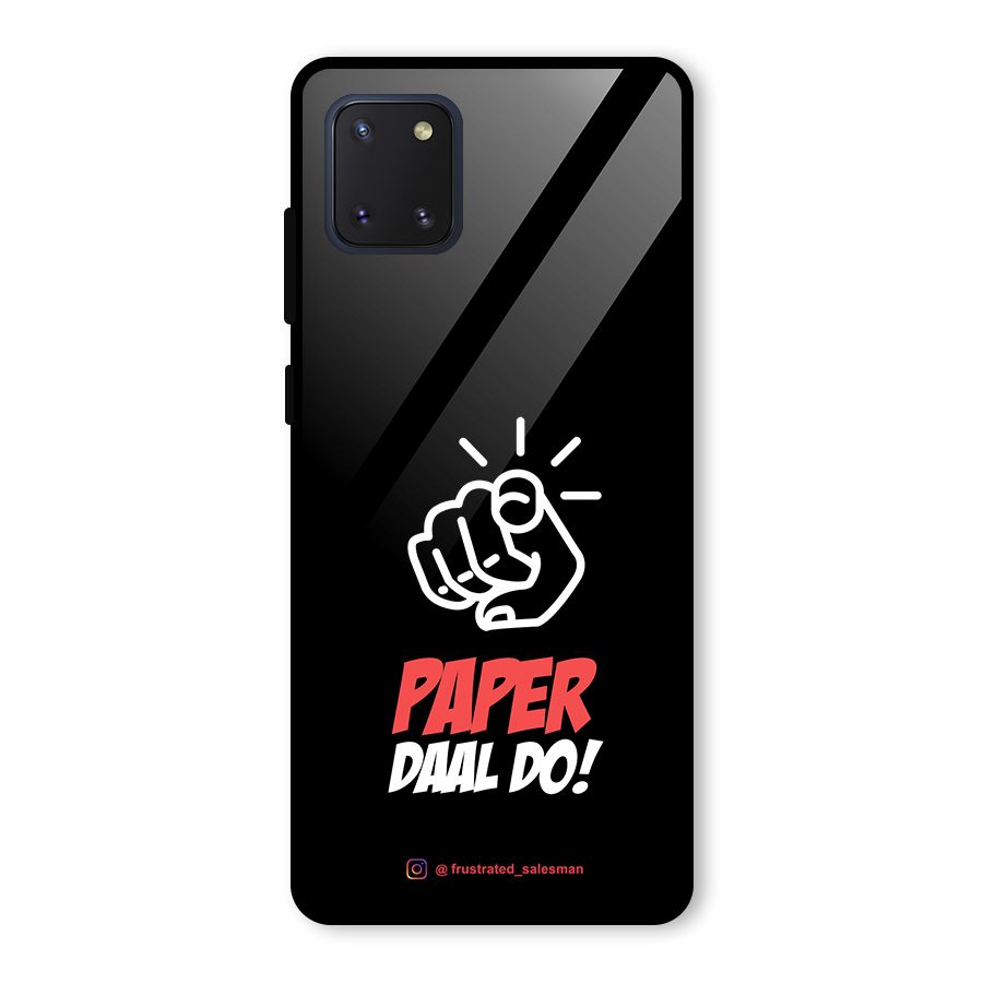 Paper Daal Do Black Glass Back Case for Galaxy Note 10 Lite