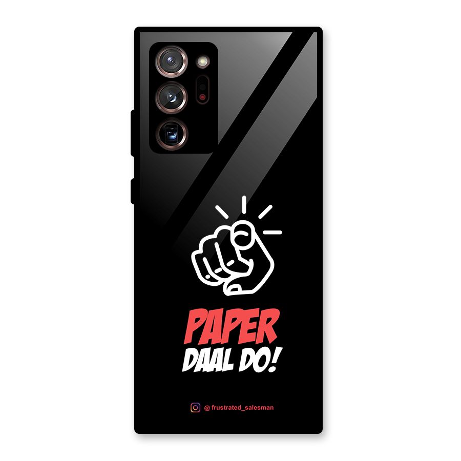 Paper Daal Do Black Glass Back Case for Galaxy Note 20 Ultra
