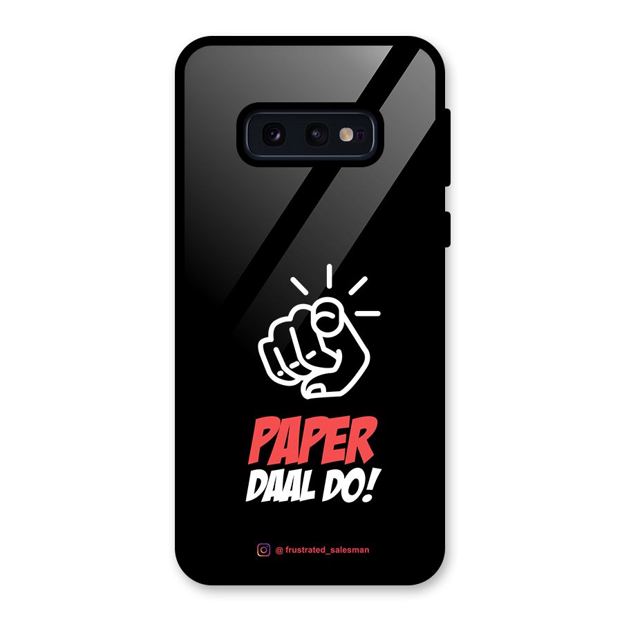 Paper Daal Do Black Glass Back Case for Galaxy S10e