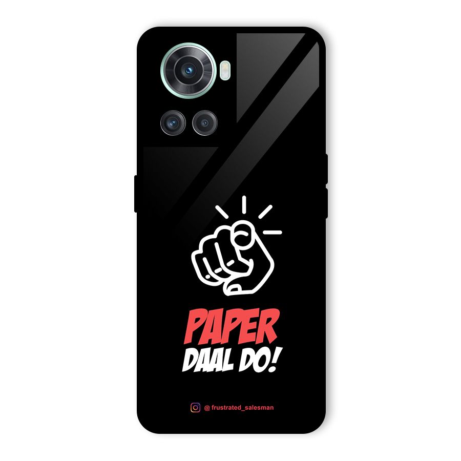 Paper Daal Do Black Glass Back Case for OnePlus 10R