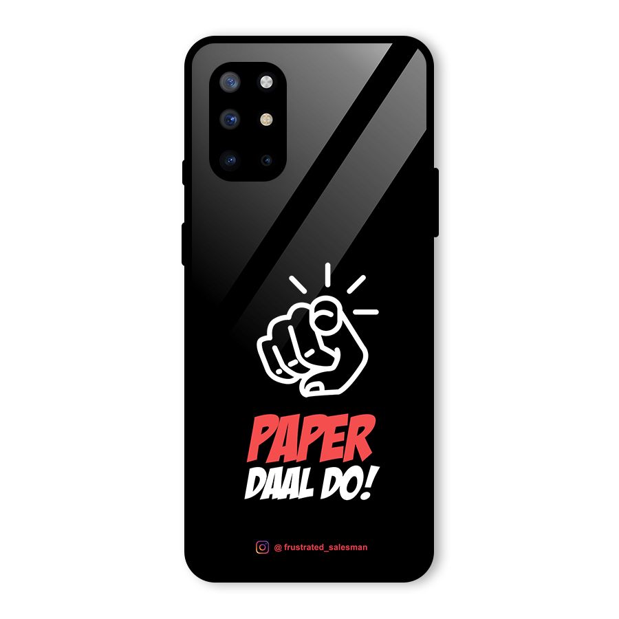 Paper Daal Do Black Glass Back Case for OnePlus 8T