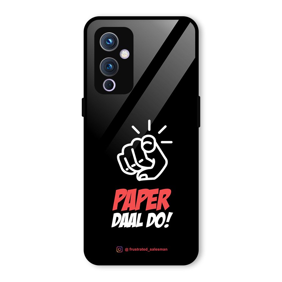 Paper Daal Do Black Glass Back Case for OnePlus 9