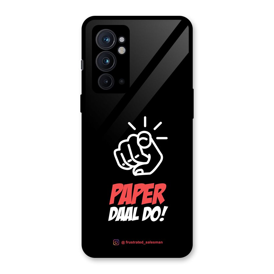 Paper Daal Do Black Glass Back Case for OnePlus 9RT 5G