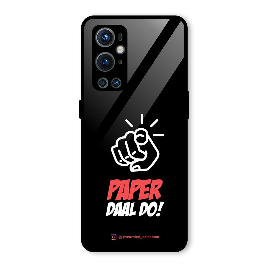 Paper Daal Do Black Glass Back Case for OnePlus 9 Pro