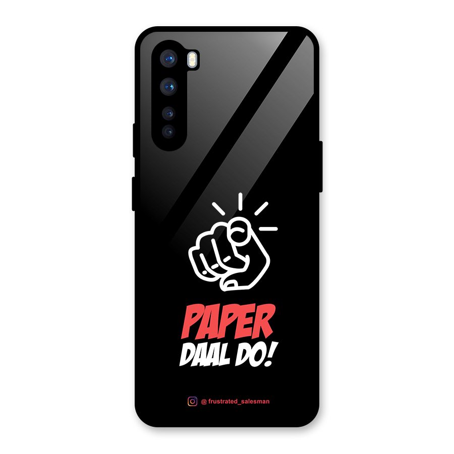 Paper Daal Do Black Glass Back Case for OnePlus Nord