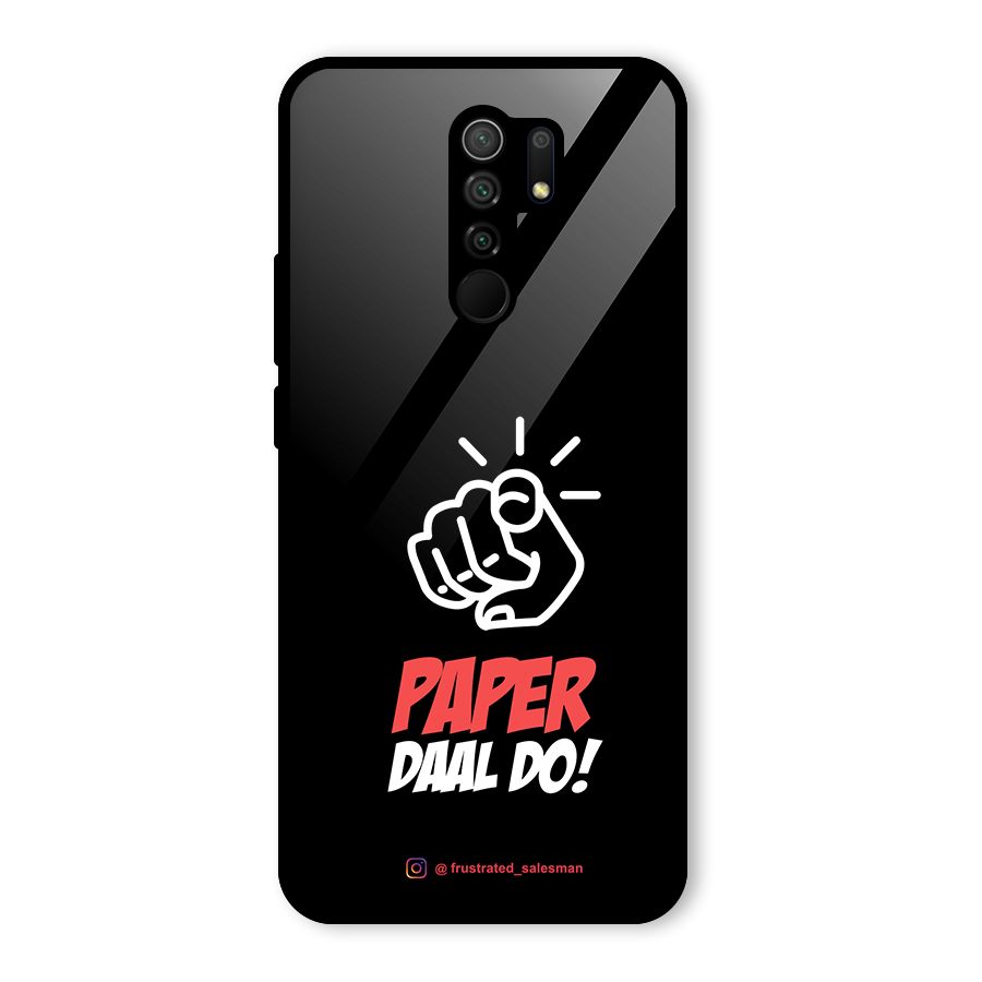 Paper Daal Do Black Glass Back Case for Poco M2