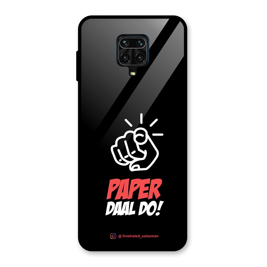 Paper Daal Do Black Glass Back Case for Poco M2 Pro