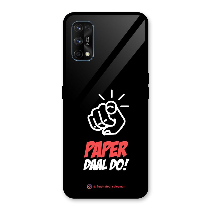 Paper Daal Do Black Glass Back Case for Realme 7 Pro
