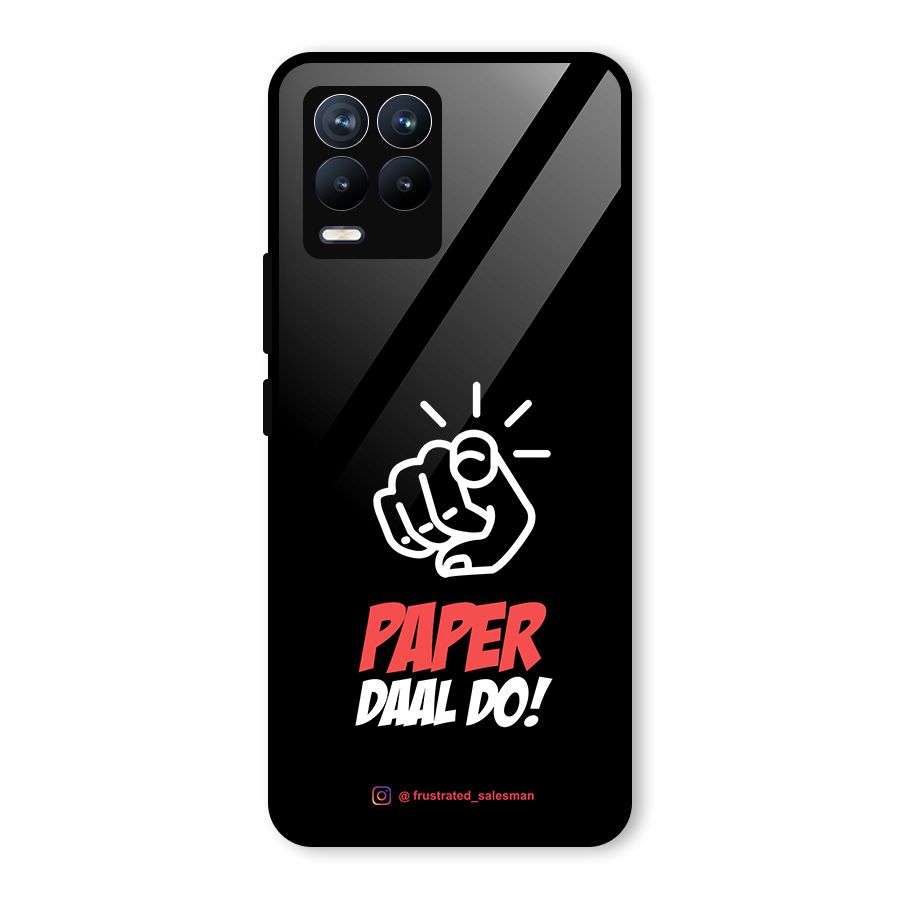 Paper Daal Do Black Glass Back Case for Realme 8 Pro