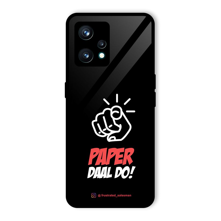 Paper Daal Do Black Glass Back Case for Realme 9 Pro Plus 5G