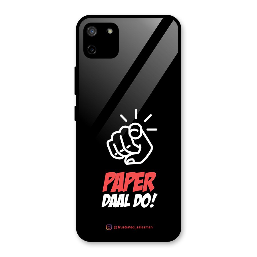Paper Daal Do Black Glass Back Case for Realme C11