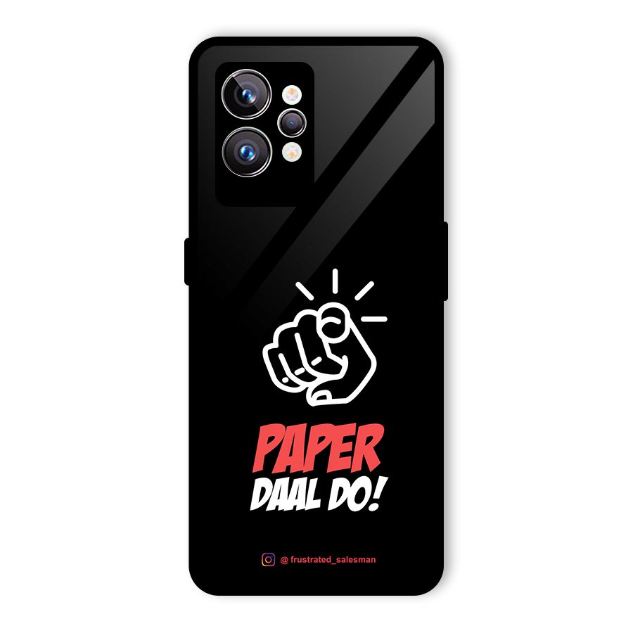 Paper Daal Do Black Glass Back Case for Realme GT2 Pro