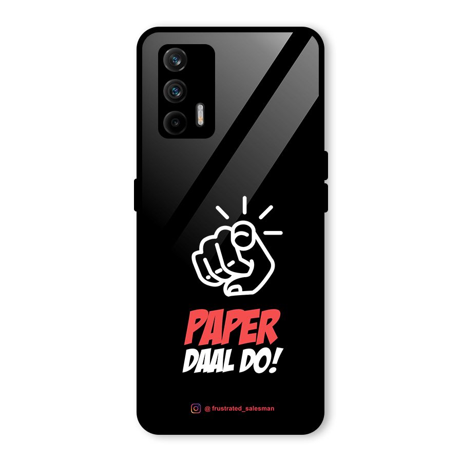 Paper Daal Do Black Glass Back Case for Realme GT 5G