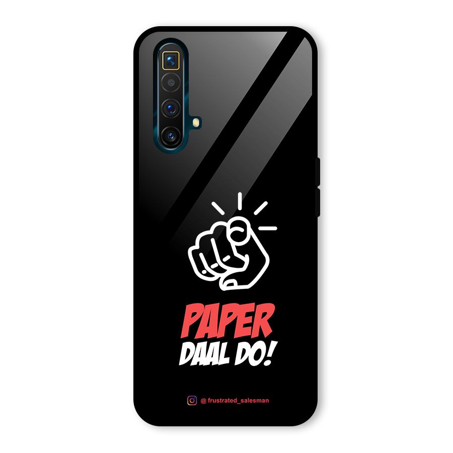 Paper Daal Do Black Glass Back Case for Realme X3