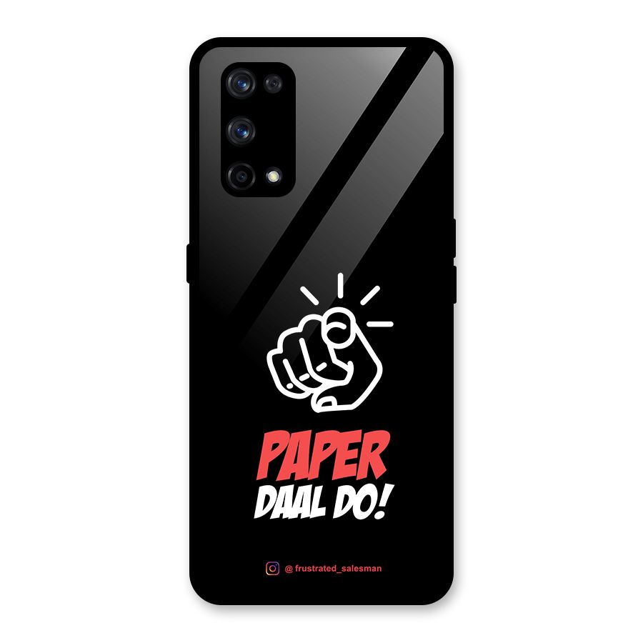 Paper Daal Do Black Glass Back Case for Realme X7 Pro