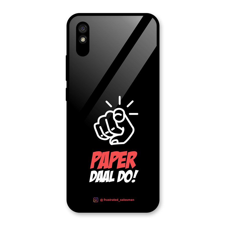 Paper Daal Do Black Glass Back Case for Redmi 9A