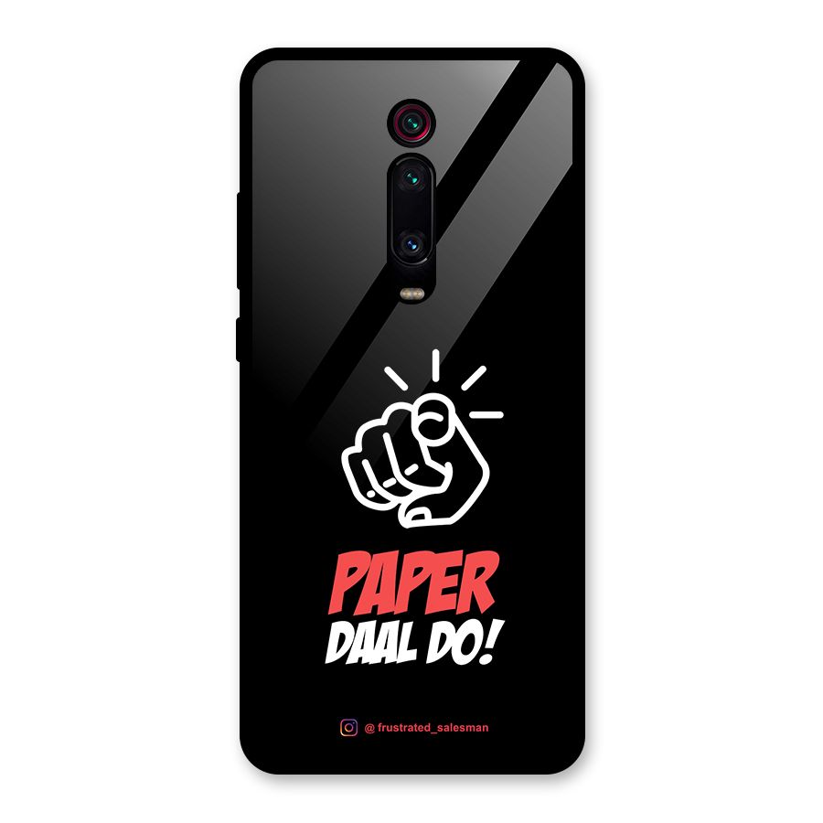 Paper Daal Do Black Glass Back Case for Redmi K20 Pro