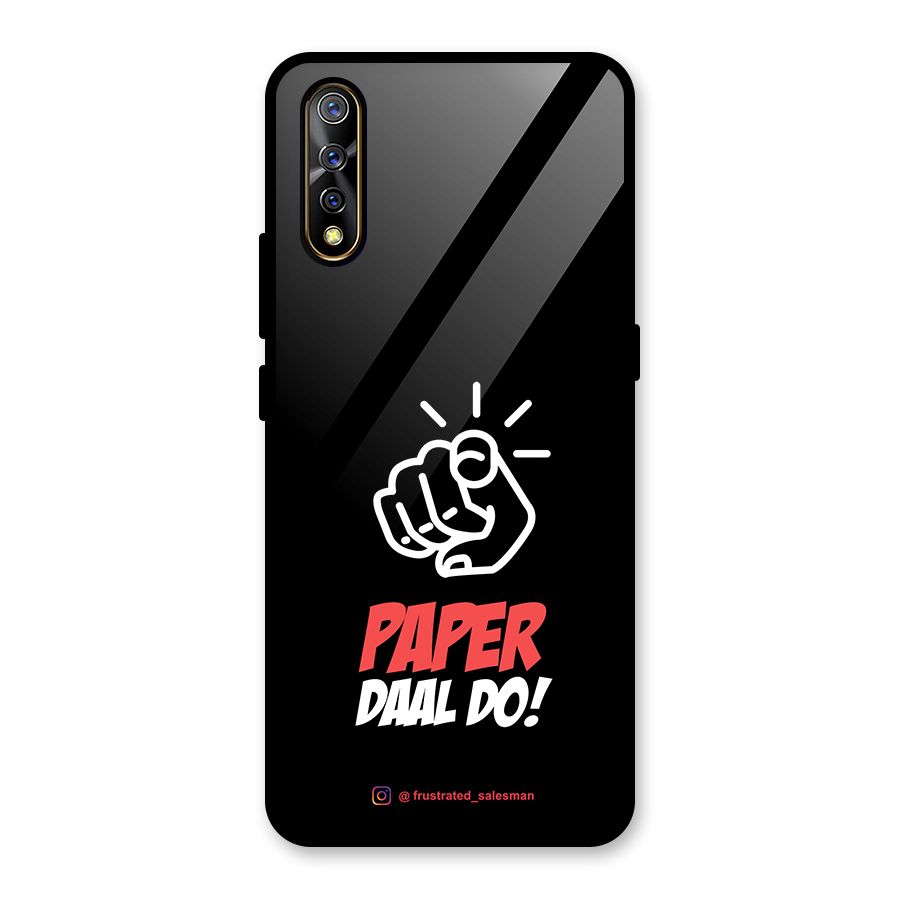 Paper Daal Do Black Glass Back Case for Vivo S1