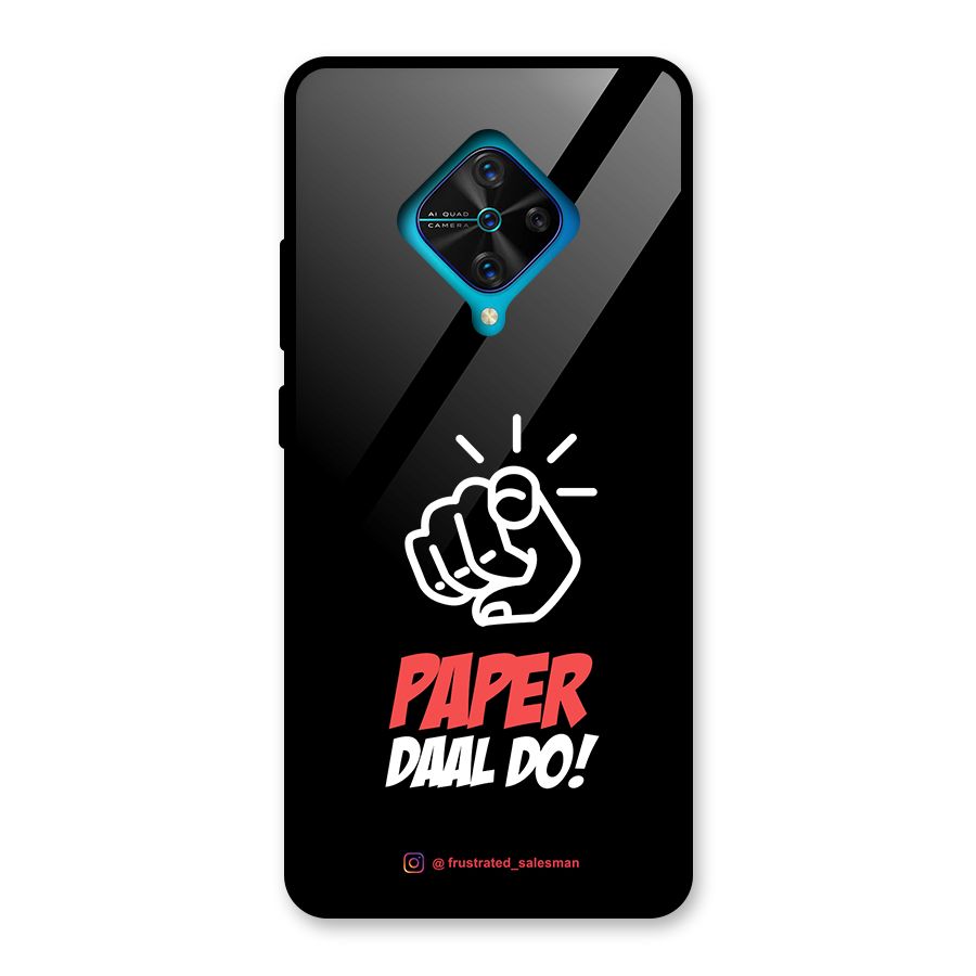 Paper Daal Do Black Glass Back Case for Vivo S1 Pro