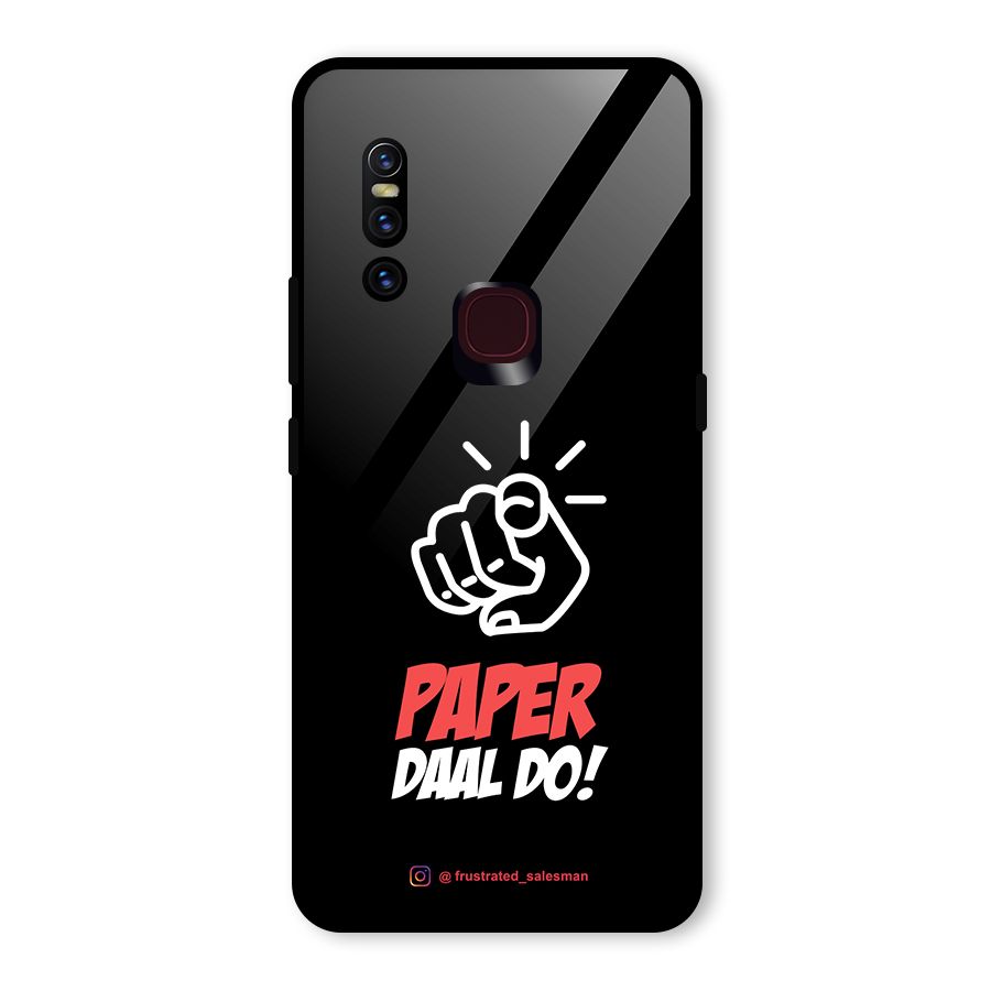 Paper Daal Do Black Glass Back Case for Vivo V15