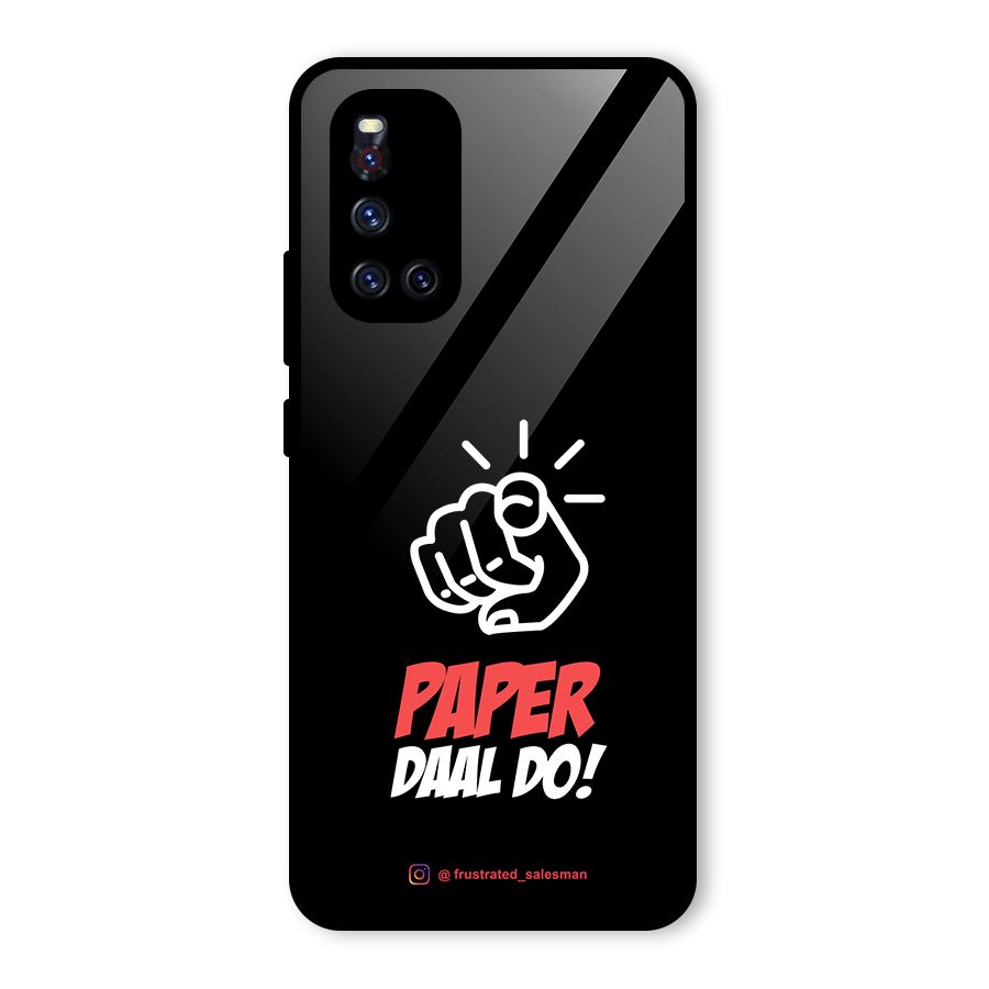 Paper Daal Do Black Glass Back Case for Vivo V19