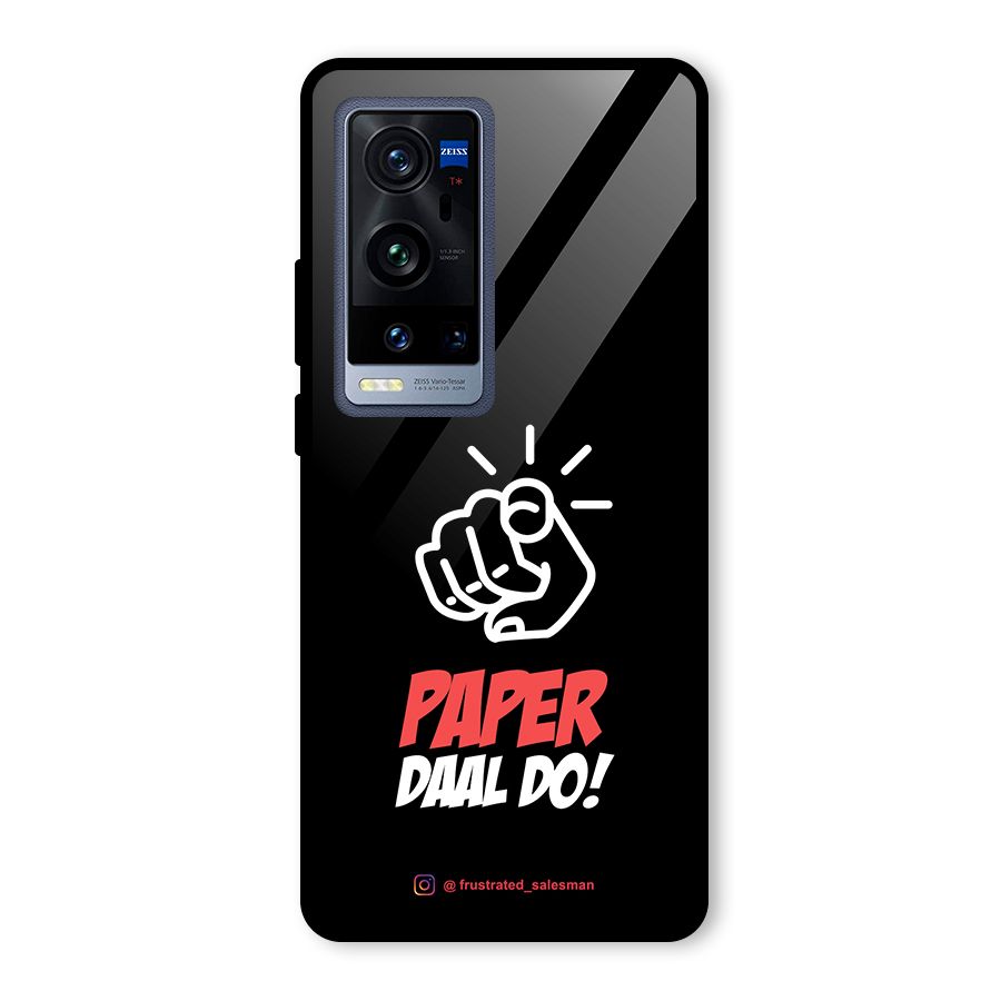 Paper Daal Do Black Glass Back Case for Vivo X60 Pro Plus