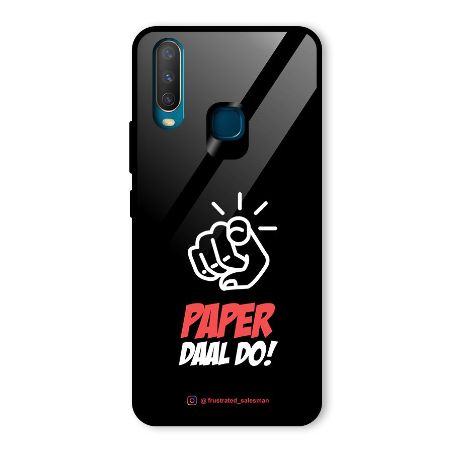 Paper Daal Do Black Glass Back Case for Vivo Y12