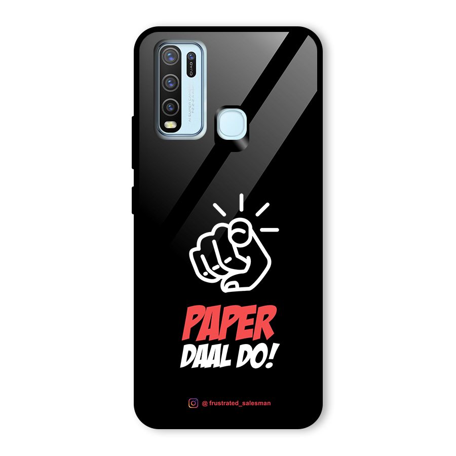 Paper Daal Do Black Glass Back Case for Vivo Y50