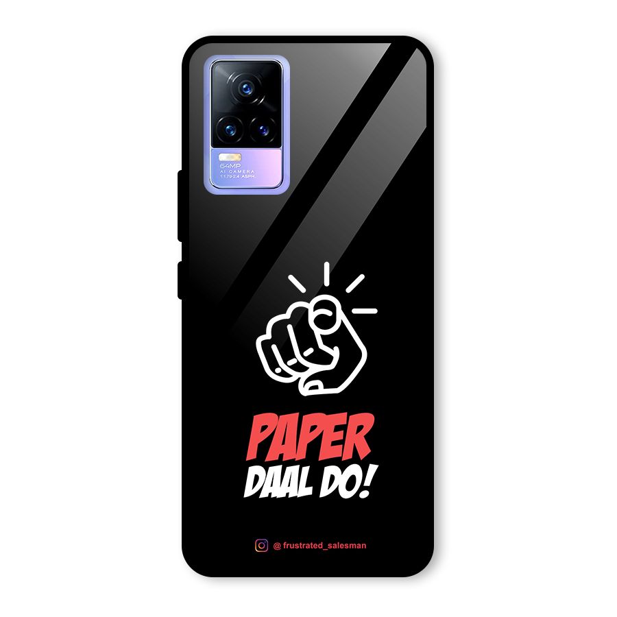 Paper Daal Do Black Glass Back Case for Vivo Y73