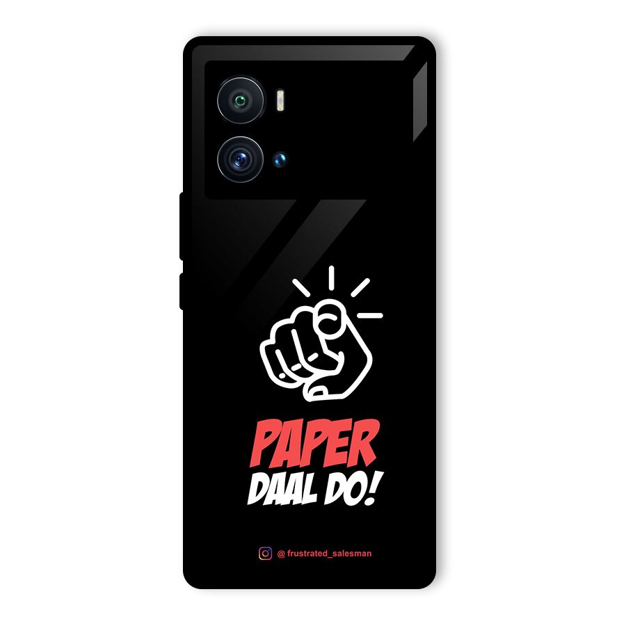 Paper Daal Do Black Glass Back Case for Vivo iQOO 9 Pro