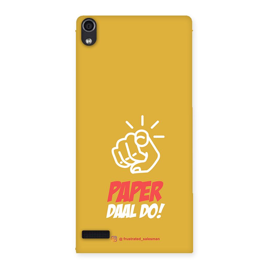 Paper Daal Do Mustard Yellow Back Case for Ascend P6