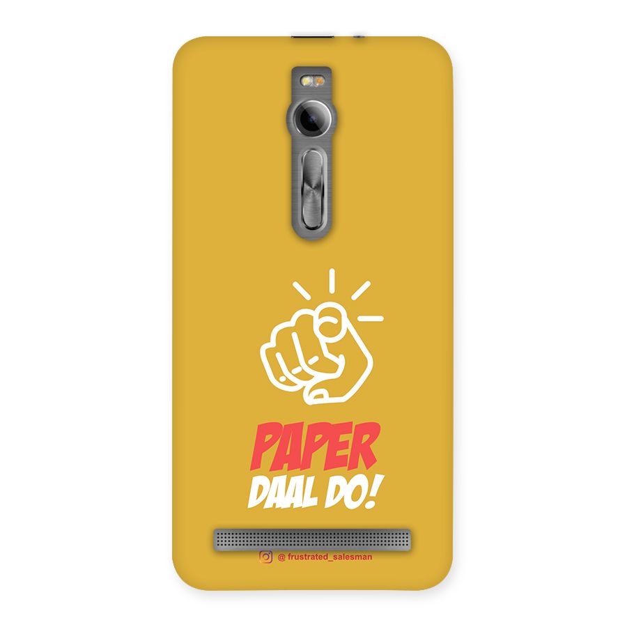 Paper Daal Do Mustard Yellow Back Case for Asus Zenfone 2
