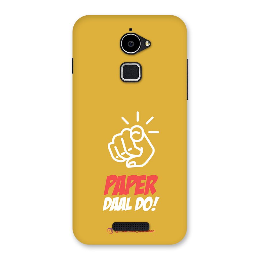 Paper Daal Do Mustard Yellow Back Case for Coolpad Note 3 Lite