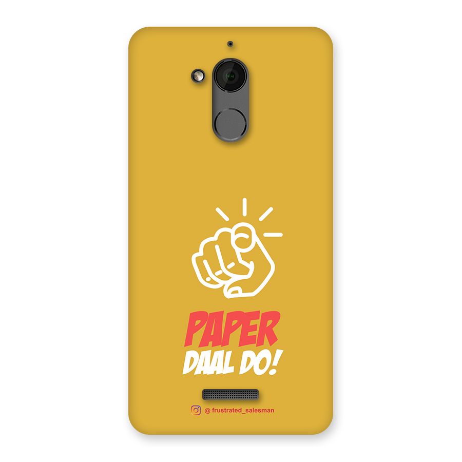 Paper Daal Do Mustard Yellow Back Case for Coolpad Note 5