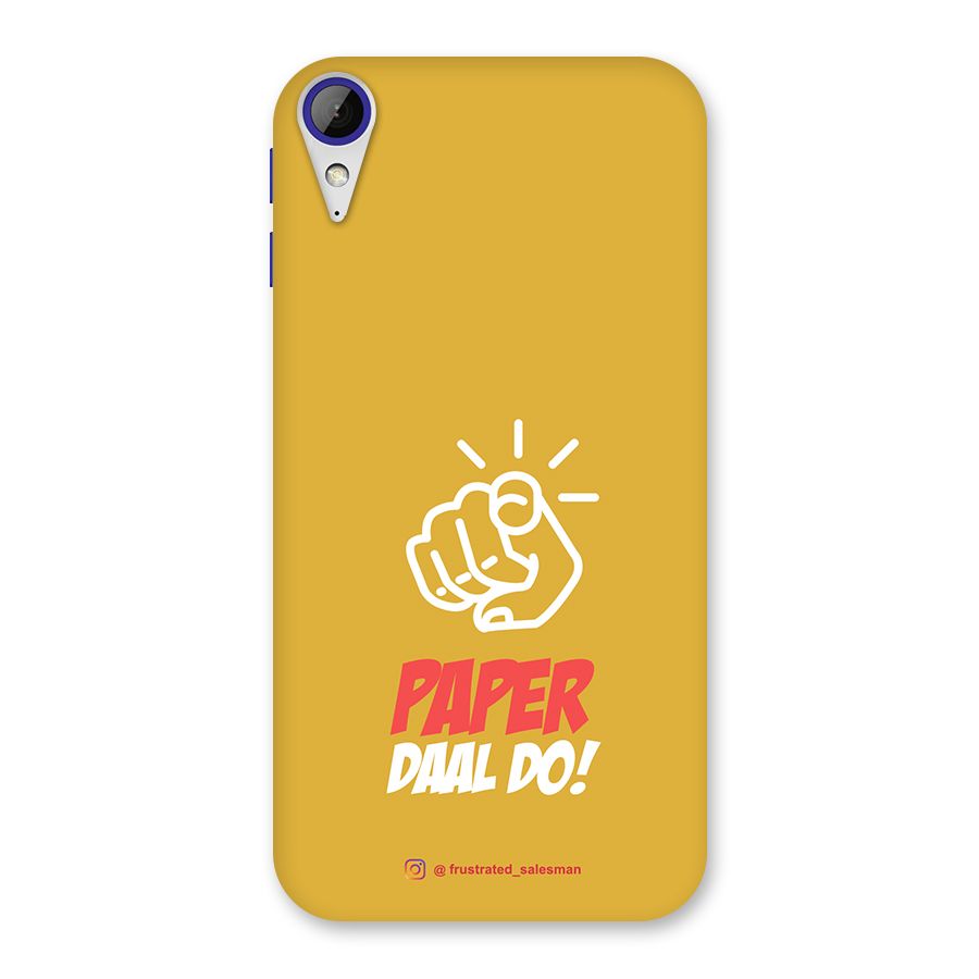 Paper Daal Do Mustard Yellow Back Case for Desire 830