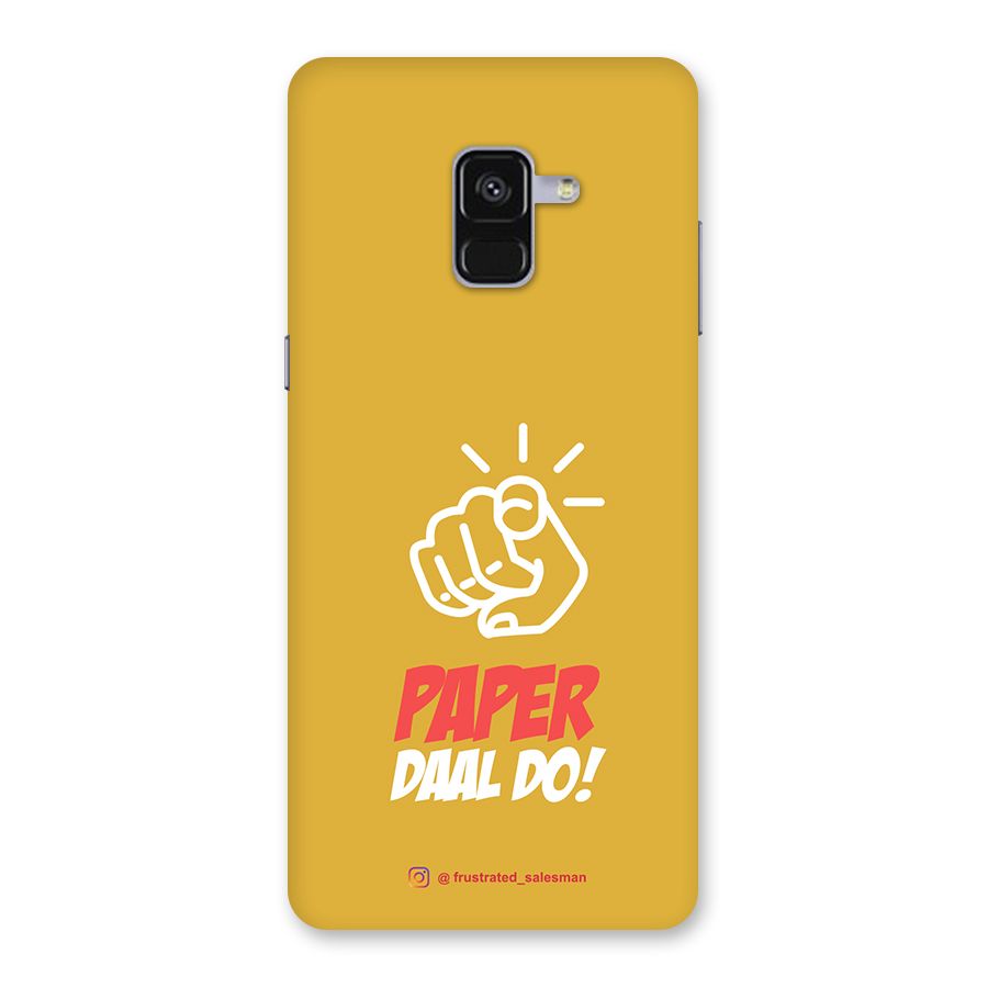 Paper Daal Do Mustard Yellow Back Case for Galaxy A8 Plus