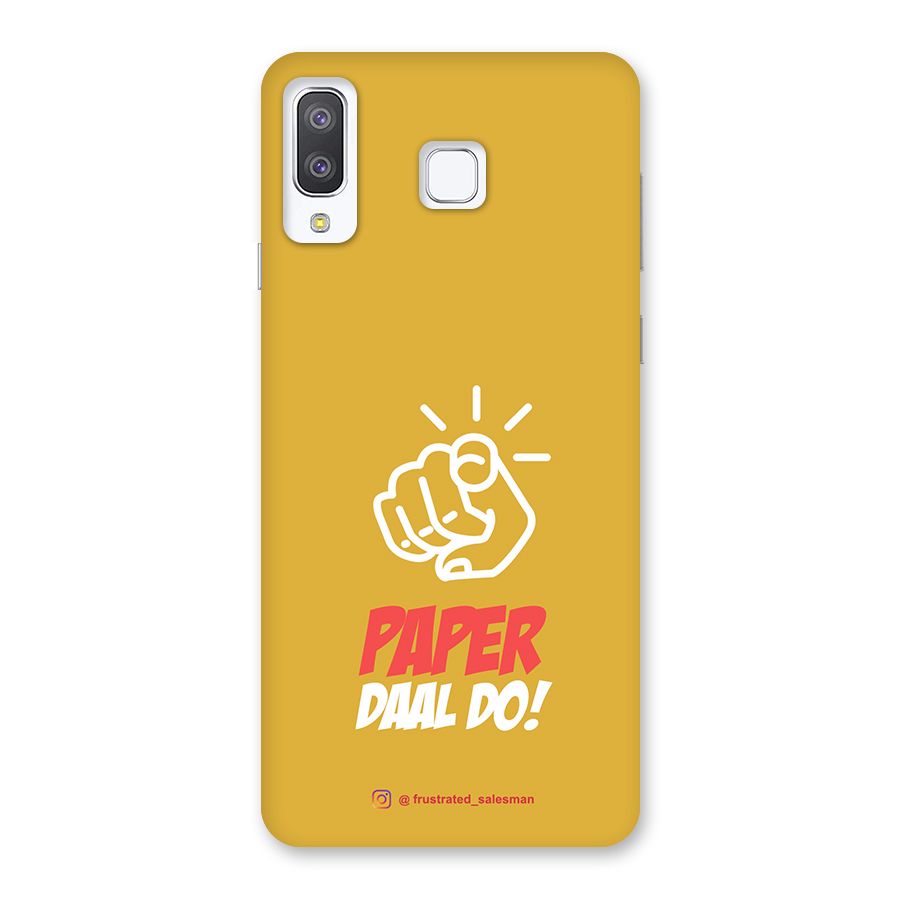 Paper Daal Do Mustard Yellow Back Case for Galaxy A8 Star