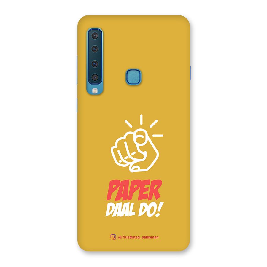 Paper Daal Do Mustard Yellow Back Case for Galaxy A9 (2018)