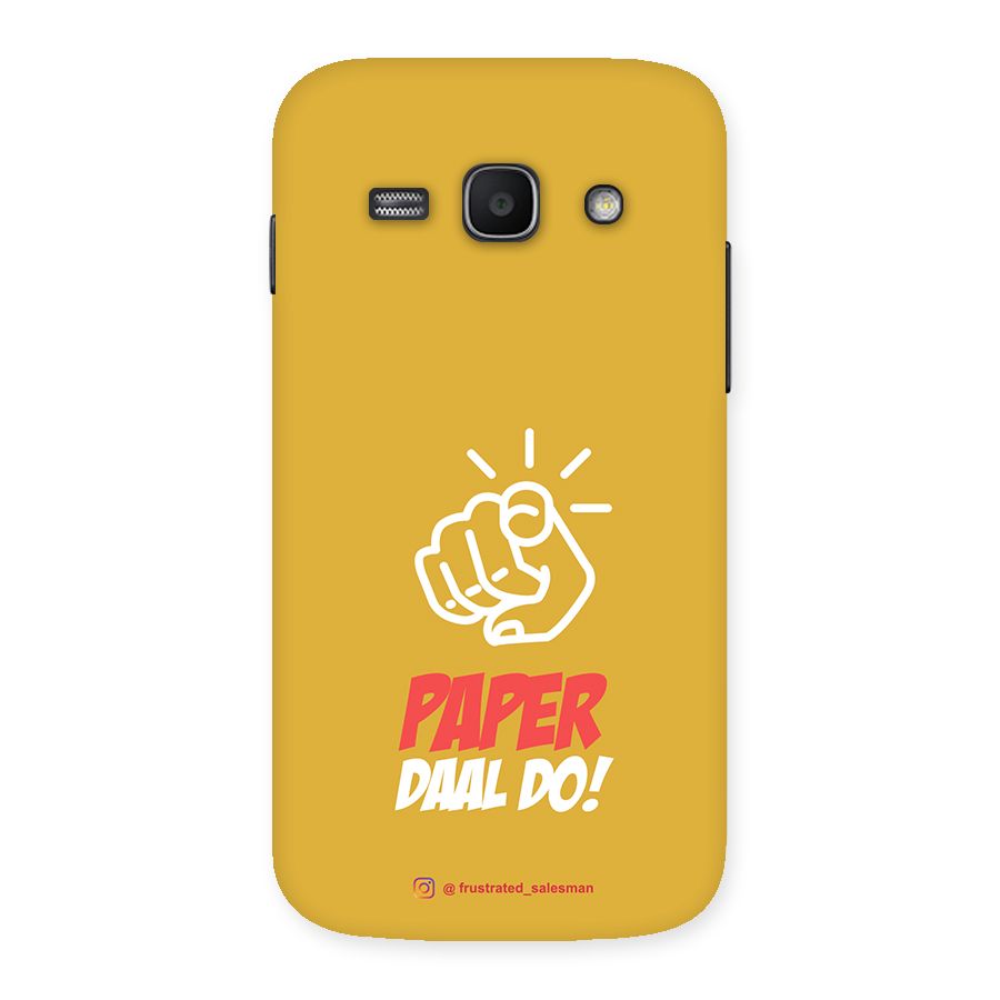Paper Daal Do Mustard Yellow Back Case for Galaxy Ace 3
