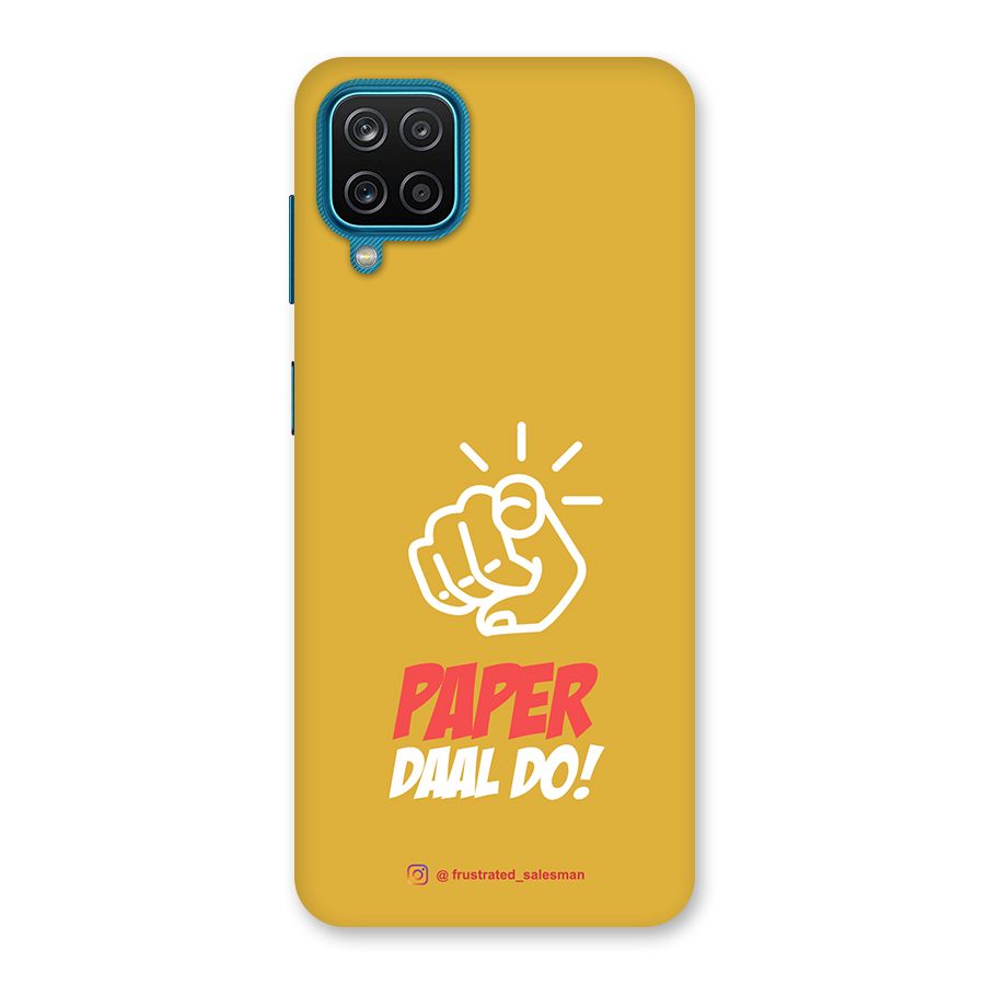 Paper Daal Do Mustard Yellow Back Case for Galaxy F12