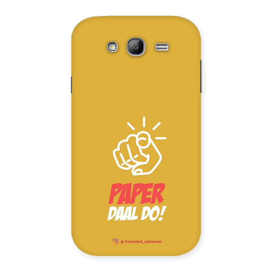 Paper Daal Do Mustard Yellow Back Case for Galaxy Grand