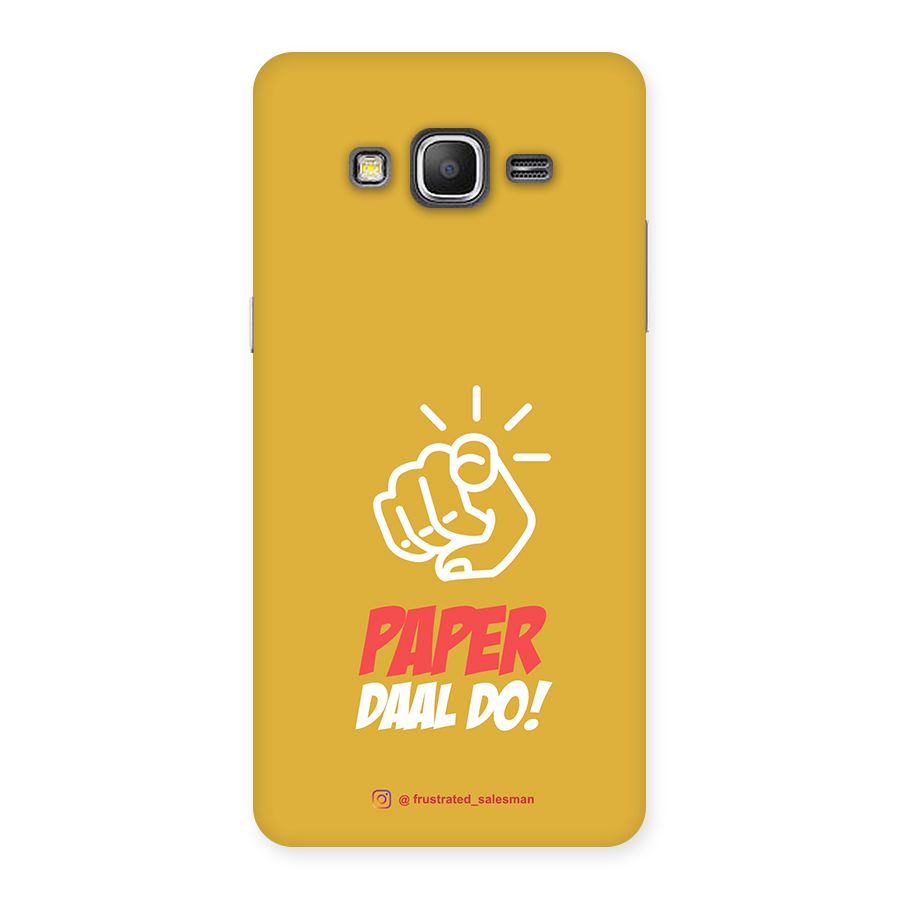 Paper Daal Do Mustard Yellow Back Case for Galaxy Grand Prime