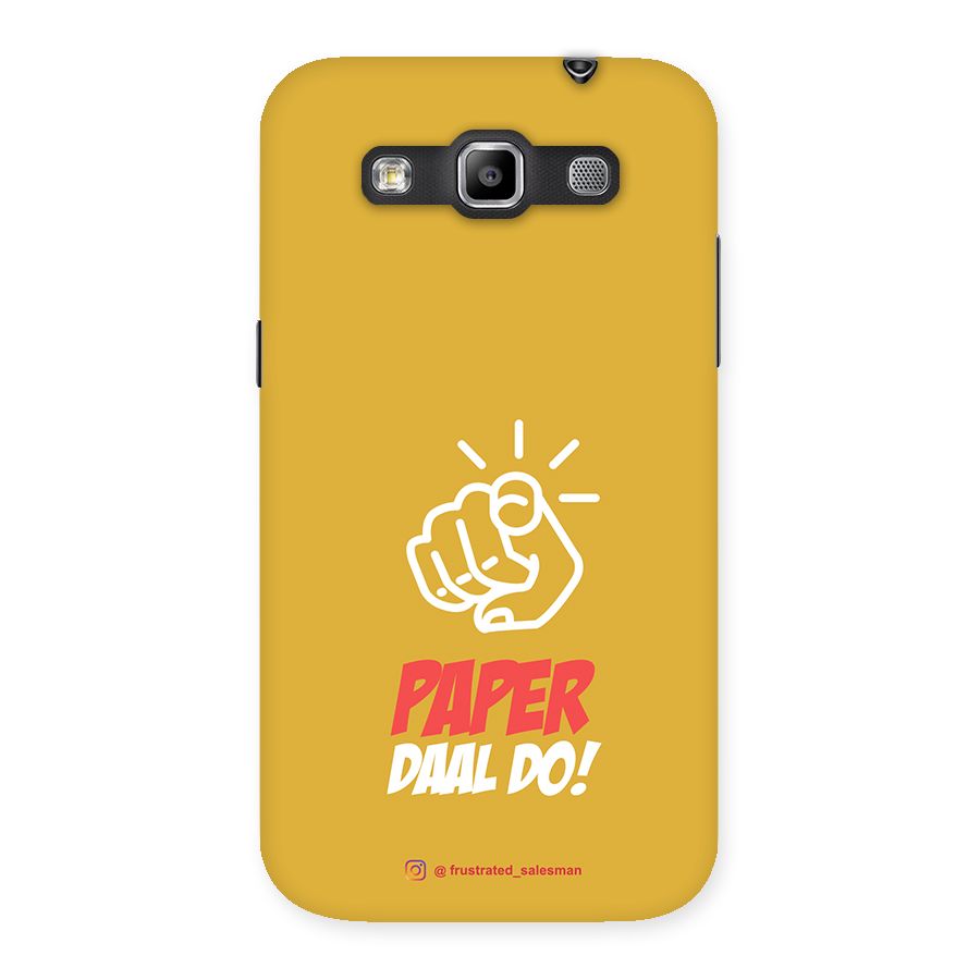 Paper Daal Do Mustard Yellow Back Case for Galaxy Grand Quattro