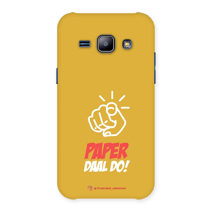 Paper Daal Do Mustard Yellow Back Case for Galaxy J1