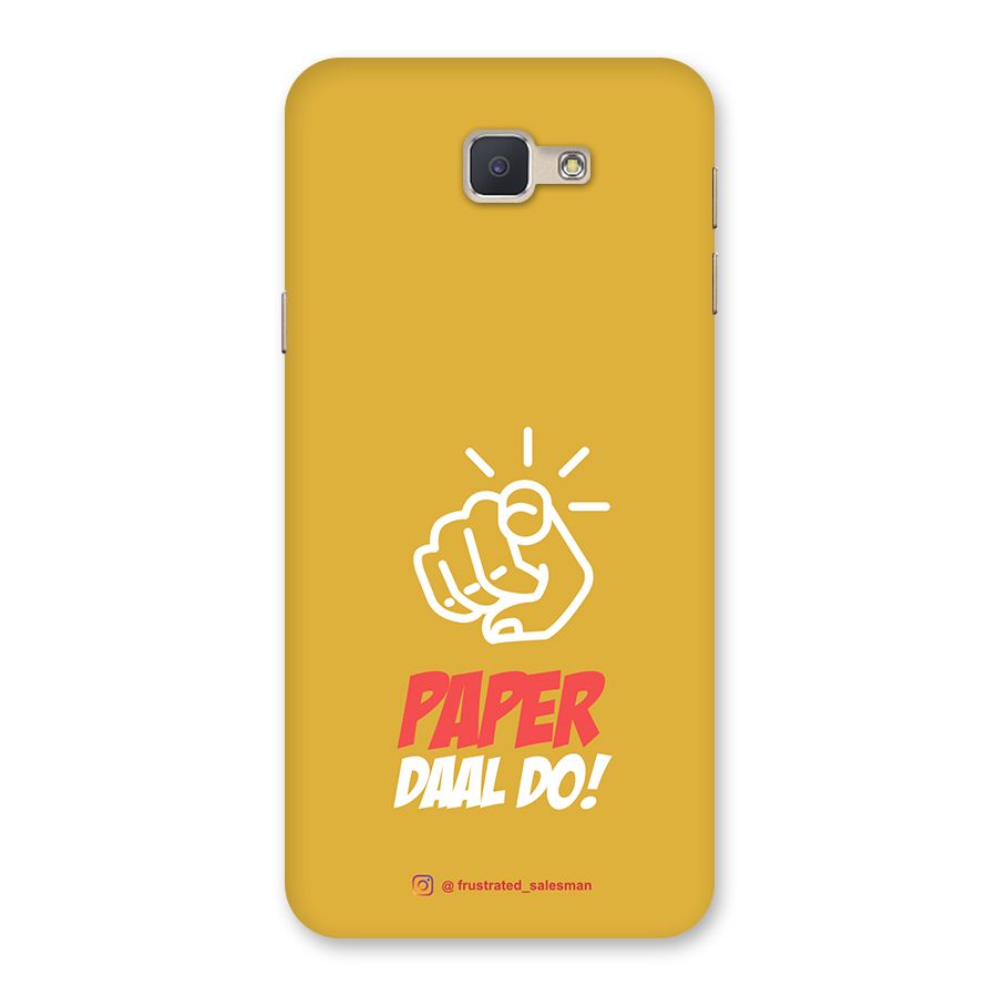 Paper Daal Do Mustard Yellow Back Case for Galaxy J5 Prime